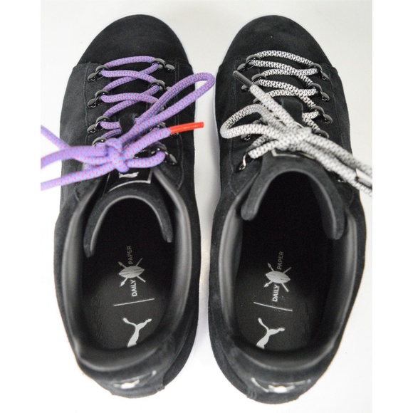 PUMA X Dp Court Platform S Black Sneakers 9.5 NEW - Picture 5 of 8